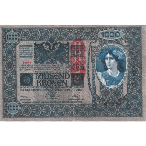 1000 Kronen 2.1.1902  N A12a  I.vydání  série 1523