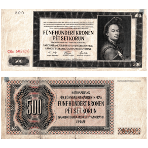 500 Korun, Protektorát, 1942