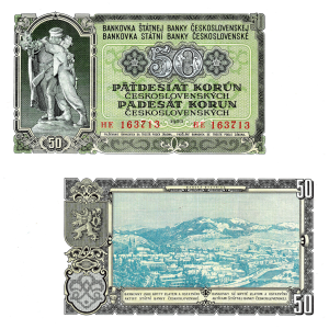 50 Korun československých 1953, B91a, N95a