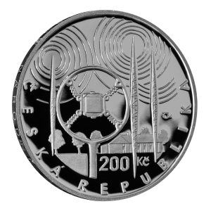 Stříbrná mince 200 Kč 2023 vysílání československého rozhlasu