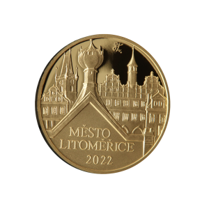 Zlatá mince 5000 Kč 2022 Litoměřice